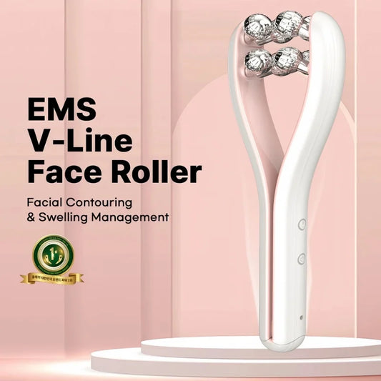 VioraLift™ EMS Face Roller – V-Line Beauty Massager