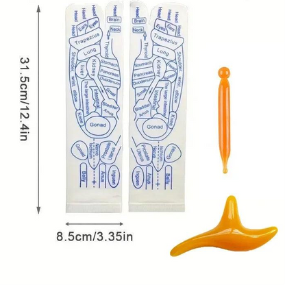 SoleEase™ Reflexology Socks – Acupressure Foot Map Socks for Stress Relief & Circulation
