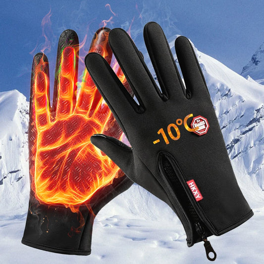 Winter Gloves for Men & Women – Touchscreen Warm Gloves, Windproof Non-Slip Outdoor Cycling, Driving & Motorcycle Cold Weather Gloves