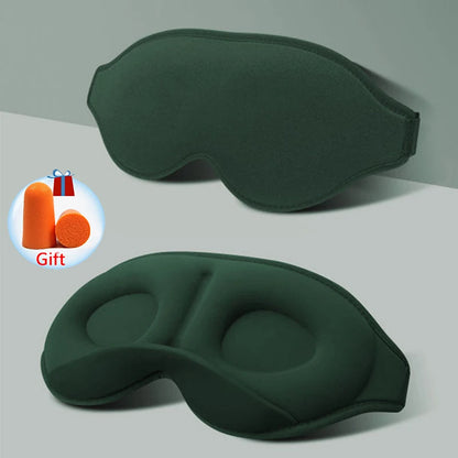 WELLVY 3D Contoured Sleep Mask – 100% Light Blocking, Ultra-Soft, Breathable Eye Mask for Deep Sleep, Travel & Relaxation