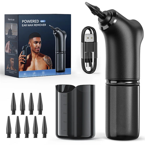 Electric Ear Cleaner Kit – 4 Pressure Modes Water Irrigation Ear Wax Removal System for Adults & Children Ear Care