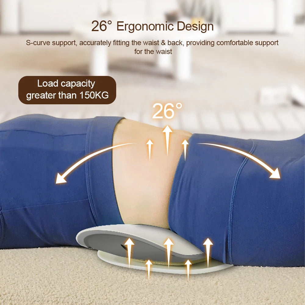 Electric Lumbar Traction & Ergonomic Waist Support Massager Cushion