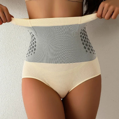 Flarixa Seamless High Waist Control Panties – Magnetic Therapy Body Shaping Briefs & Warm Uterus Underwear