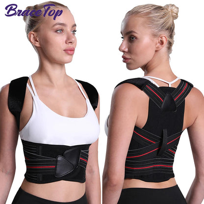BraceTop™ Adjustable Posture Corrector – Back & Shoulder Alignment Support