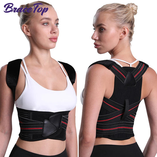 BraceTop™ Adjustable Posture Corrector – Back & Shoulder Alignment Support
