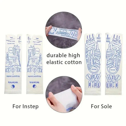 SoleEase™ Reflexology Socks – Acupressure Foot Map Socks for Stress Relief & Circulation