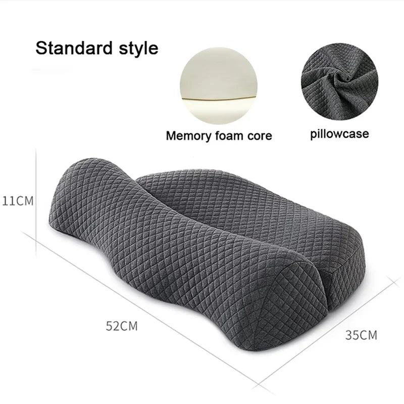 Memory Foam Pillow – Orthopedic Cervical Cushion, Ergonomic Neck Pain Relief, Slow Rebound Sleeping Pillow for Comfort and Support