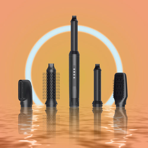 StylePro™ 5-in-1 Hot Air Styler – Professional Hair Dryer & Straightener Set