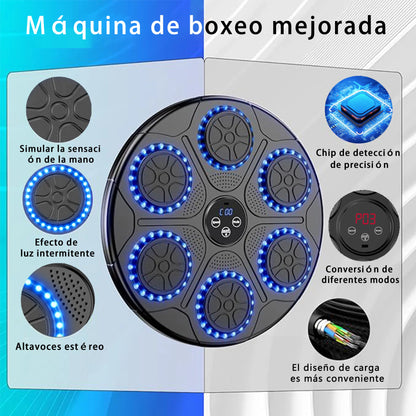 Smart Bluetooth Wall-Mounted Music Boxing Target Trainer – Electronic Punching Machine for Home Gym