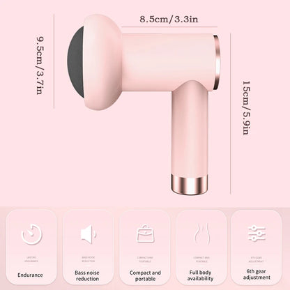 GlowSculpt™ Wireless Slimming Massage Gun – Deep Vibration Therapy with Fat-Pushing Action & Rechargeable Design