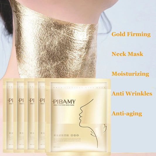 Gold Firming Neck Mask – Moisturizing Anti-Aging & Anti-Wrinkle Treatment