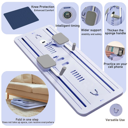 Multi-Functional Auto-Rebound Abdominal Board with Resistance Bands