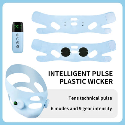 Smart Pulse EMS Face Lifting Device – Microcurrent V Face Shaping, Skin Tightening & Anti-Wrinkle Facial Massager