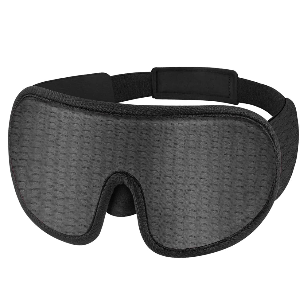 WELLVY 3D Contoured Sleep Mask – 100% Light Blocking, Ultra-Soft, Breathable Eye Mask for Deep Sleep, Travel & Relaxation