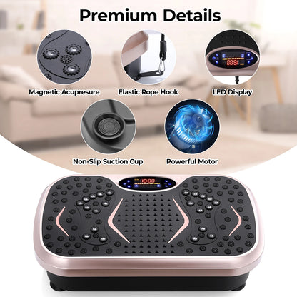 Vibration Plate Exercise Machine – Whole Body Workout Platform for Fitness & Lymphatic Drainage