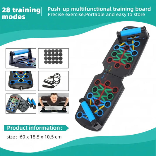 Foldable Multifunction Push-Up Board Kit with Handles
