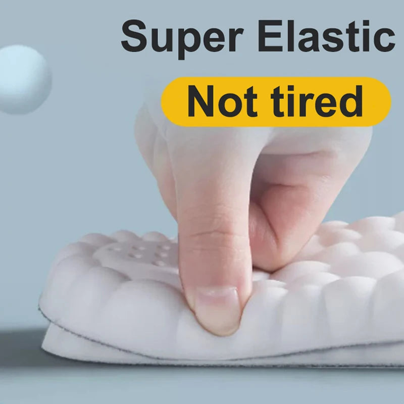 High Elasticity Latex Sport Insoles – Soft Orthotic Arch Support Shoe Pads, Breathable & Deodorant Inserts
