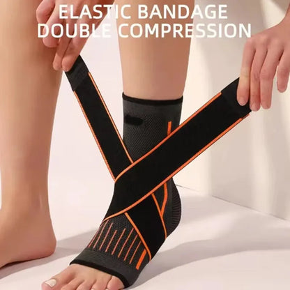 Adjustable Compression Ankle Support – Sports Ankle Brace for Running, Hiking & Basketball