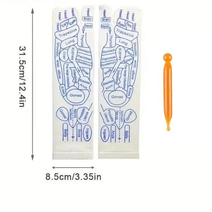 SoleEase™ Reflexology Socks – Acupressure Foot Map Socks for Stress Relief & Circulation