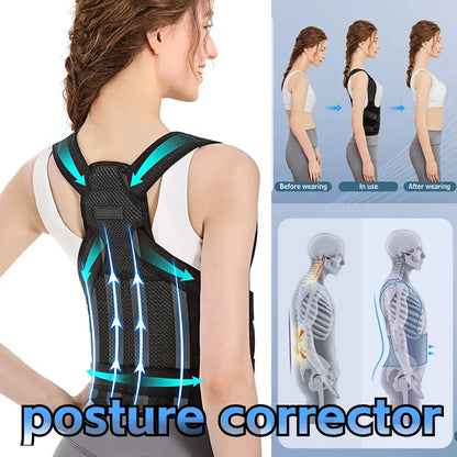 Posture Corrector Back Brace – Fully Adjustable Orthopedic Straps