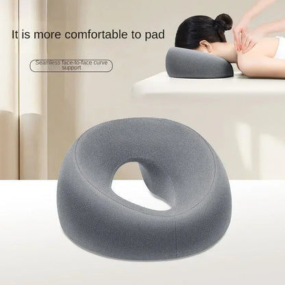 Ergonomic Lying Down Pillow – Memory Foam Face Rest Support for Massage, Spa, and Beauty Treatments