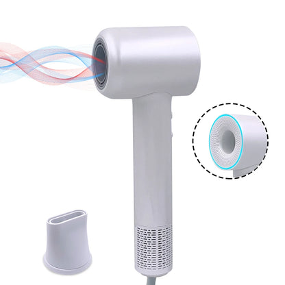 AeroGlow™ High-Speed Hair Dryer 110,000RPM – 400 Million Negative Ions Professional Blow Dryer with Nozzle