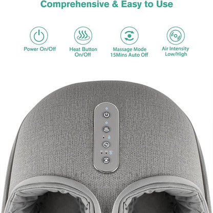 SoleRelief™ Heated Shiatsu Foot Massager – Adjustable Deep-Kneading Therapy for Home & Office Pain Relief