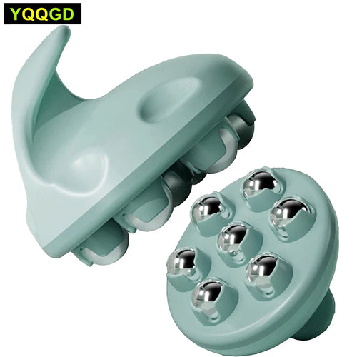 Metal Ball Hand Roller Massager – 360° Deep Tissue & Cellulite Massage Tool for Full Body Relief