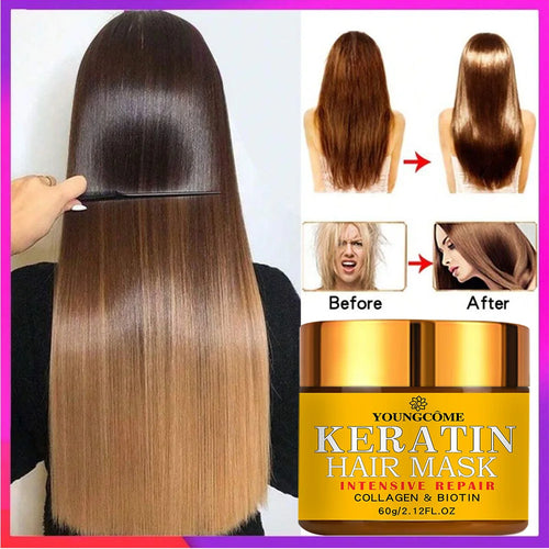 Hair Repair Mask – Biotin Collagen Keratin Treatment, Nourishing Conditioner for Dry & Damaged Hair
