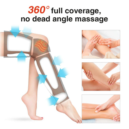 Electric Leg Massager – 3-Speed Hot Compress Calf & Thigh Circulation Booster