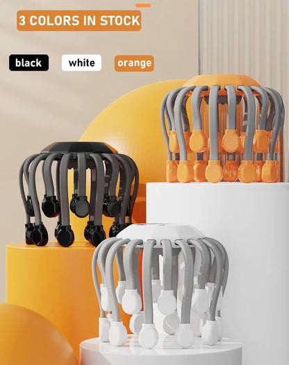 20-Head Scalp Massager with Red Light Therapy