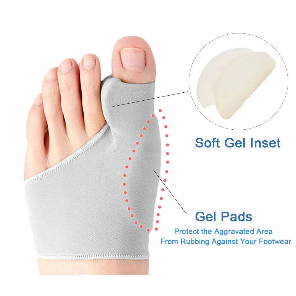 Bunion Corrector Toe Separator Socks – Hallux Valgus Orthopedic Toe Straightener for Foot Alignment