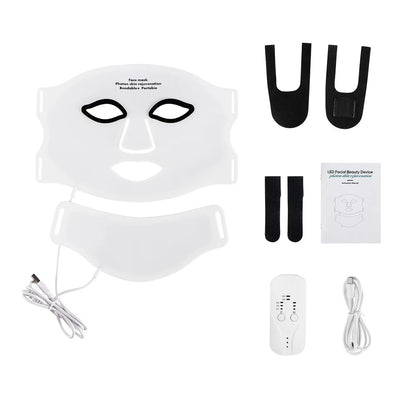 Wireless Silicone LED Face & Neck Mask – 7-Color Photon Therapy