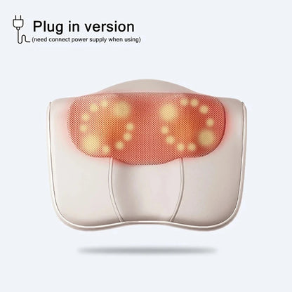 Heated Shiatsu Massage Pillow for Neck, Back & Shoulders – Deep Kneading Massager with Heat for Waist & Finger Relaxation