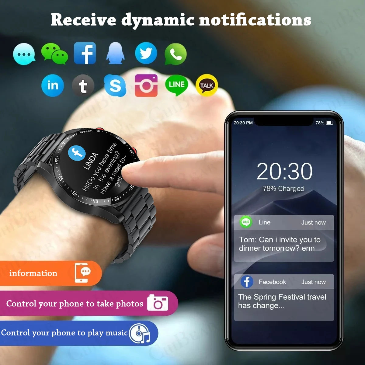 GT Series Voice-Call Smartwatch