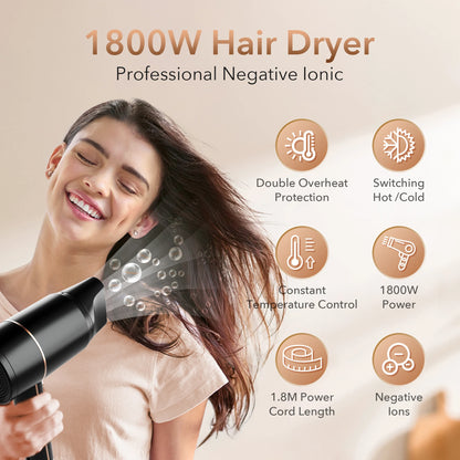 AeroStyle™ 1800W Professional Negative Ion Hair Dryer