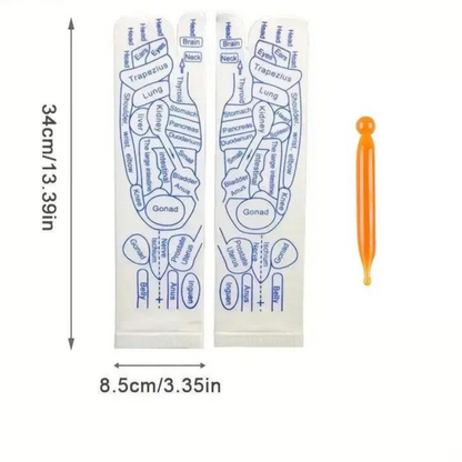 SoleEase™ Reflexology Socks – Acupressure Foot Map Socks for Stress Relief & Circulation