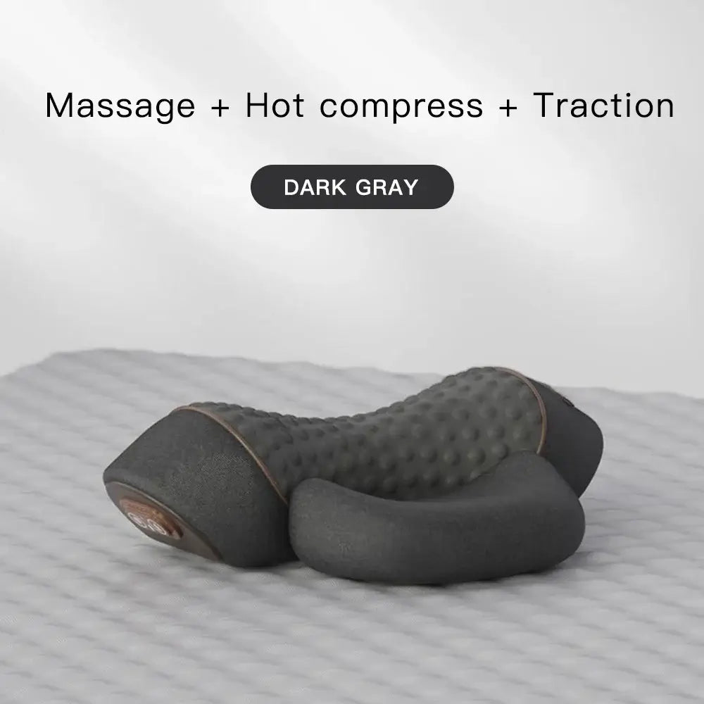 CerviRelax Pro™ 3-in-1 Electric Neck Massager Pillow – Cervical Traction, Vibration & Heat Therapy for Pain Relief