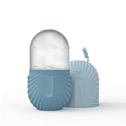 Ice Roller for Face & Eye – Silicone Ice Mold Facial Massager for Puffiness Relief and Skin Care