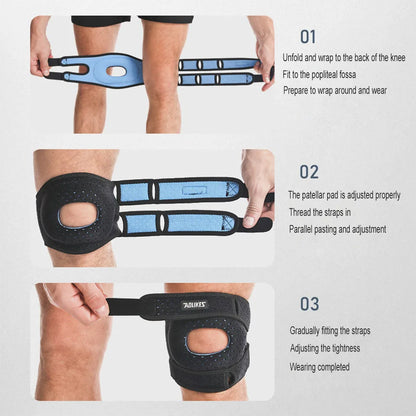 Patella Knee Brace – Compression Sleeve Support for Men & Women, Relieves Knee Pain from Arthritis, Injuries & Sports