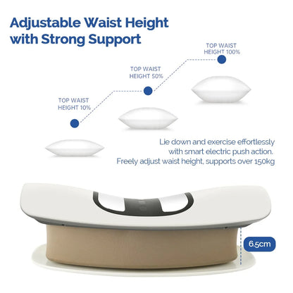 Electric Lumbar Traction & Ergonomic Waist Support Massager Cushion