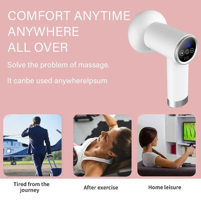 GlowSculpt™ Wireless Slimming Massage Gun – Deep Vibration Therapy with Fat-Pushing Action & Rechargeable Design