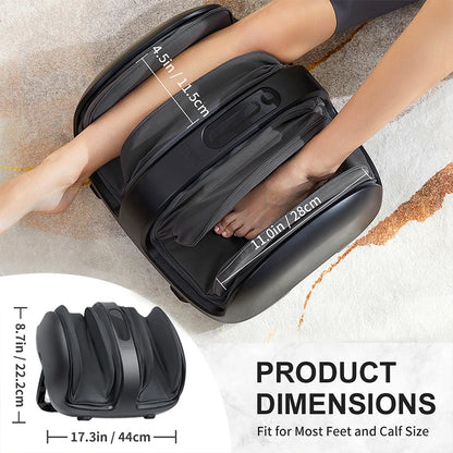 ThermaSole™ Heated Shiatsu Foot Massager – Deep Kneading & Air Compression Therapy for Muscle Relaxation & Pain Relief