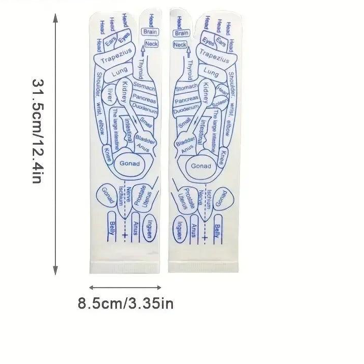 SoleEase™ Reflexology Socks – Acupressure Foot Map Socks for Stress Relief & Circulation