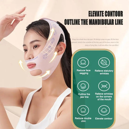 V Line Face Lifting Strap – Reusable Slimming Mask for Jawline & Chin Lift