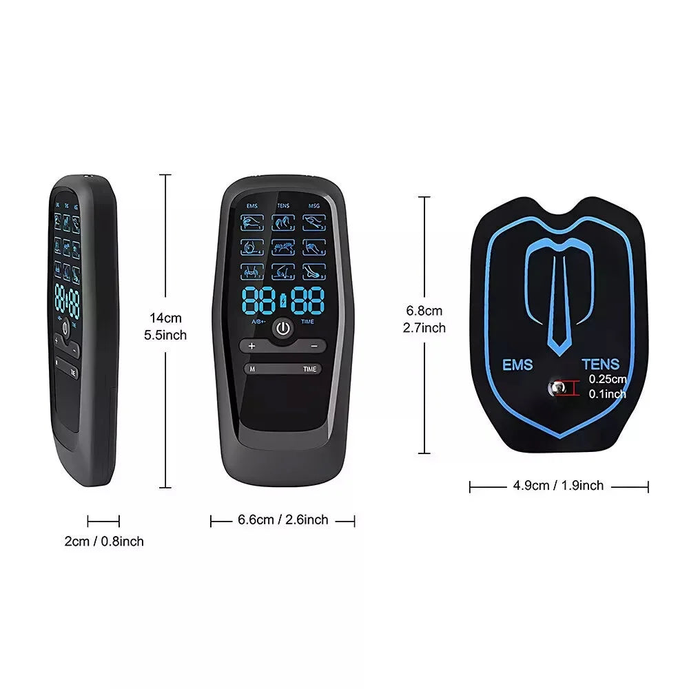 PulsePro™ TENS Unit & EMS Muscle Stimulator – Electric Pulse Massager for Pain Relief Therapy