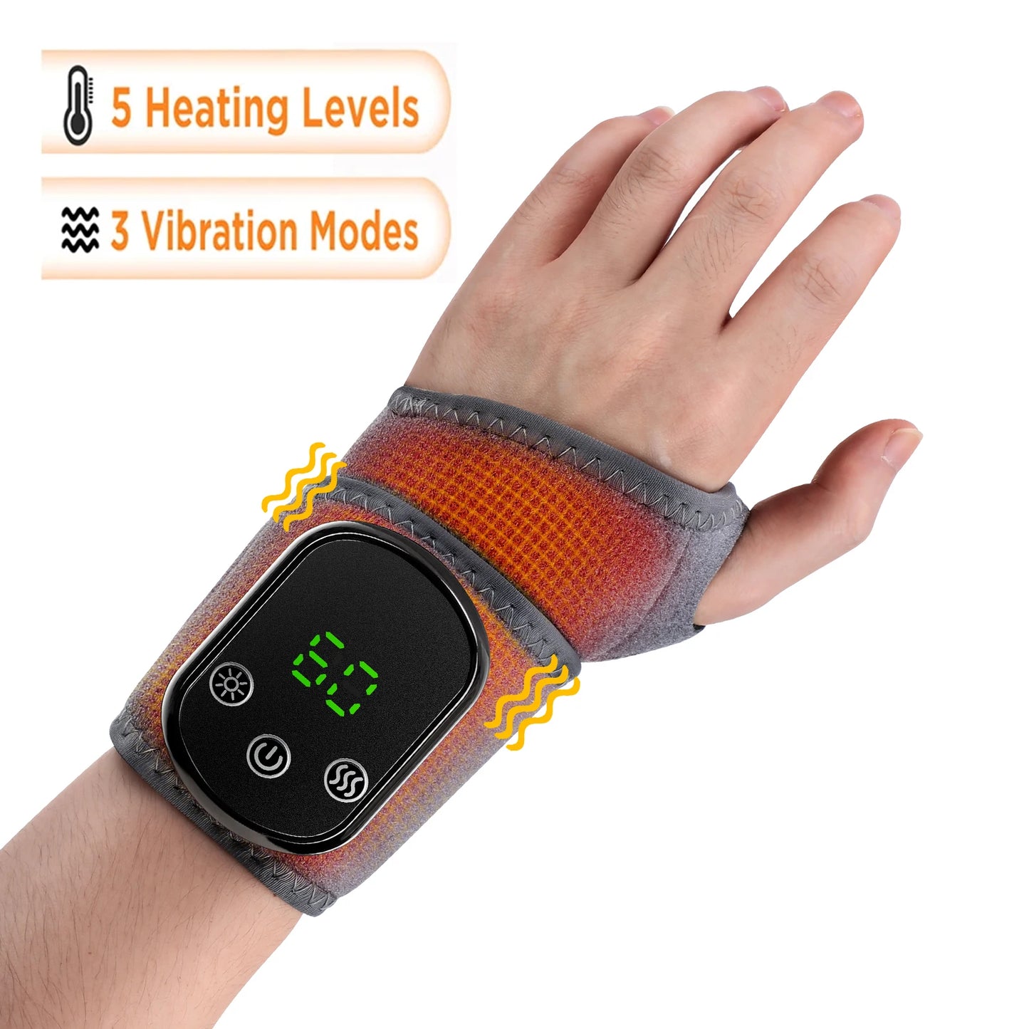 Electric Foot & Hand Massager – Heated Vibrating Ankle Massager, Portable Relaxation Therapy Machine