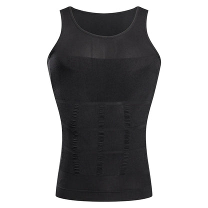 Men's Slimming Compression Vest – Seamless Shapewear Tank Top for Belly Control & Waist Training