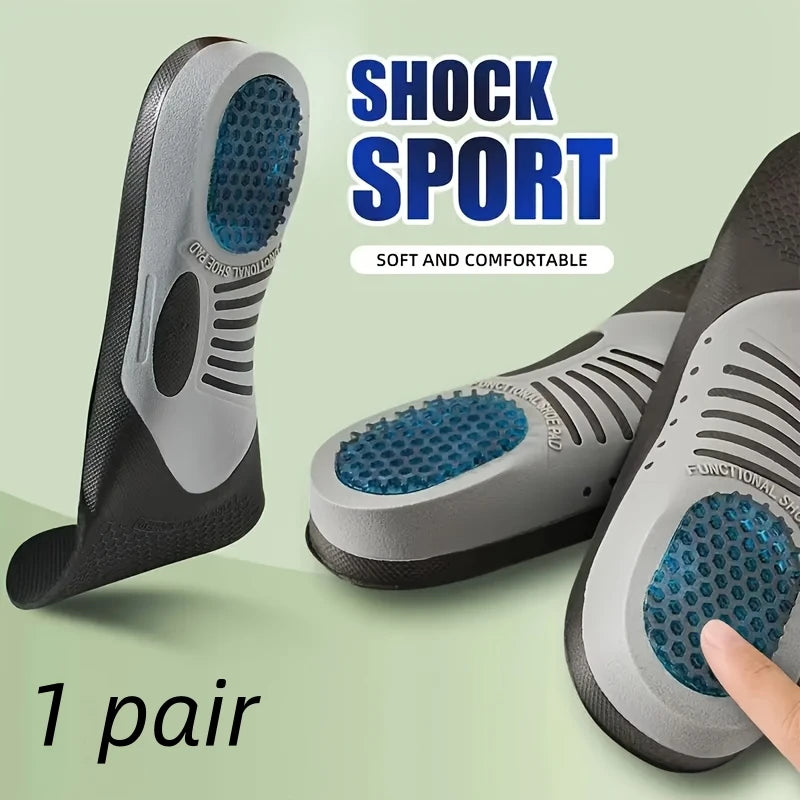 Sports & Work Shoe Insoles – Breathable, Odor-Resistant, Cushioning Inserts for Foot Pain Relief & Support