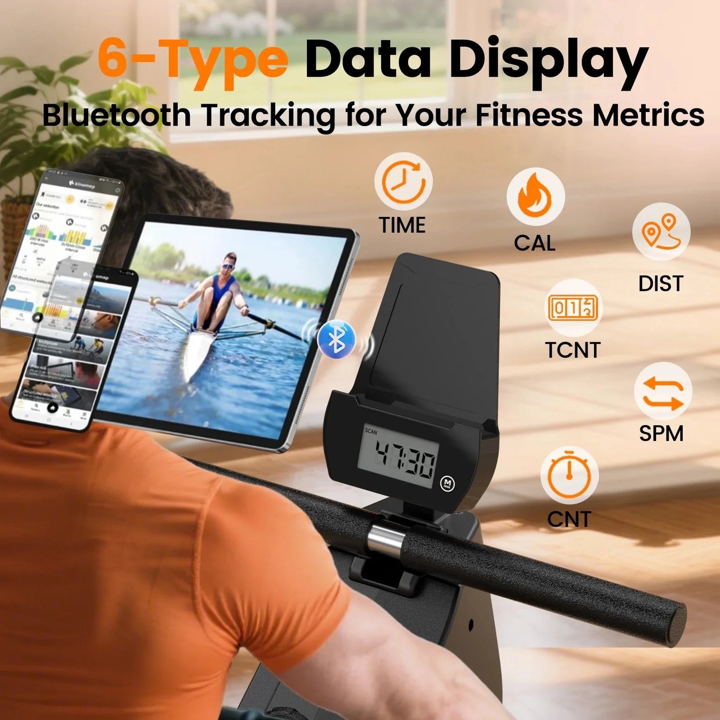 AquaStride™ Magnetic Rowing Machine